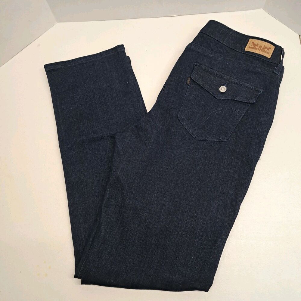 Levi’s 525 Perfect Waist Straight Leg Dark Wash  Denim Jeans Women’s 12 M
